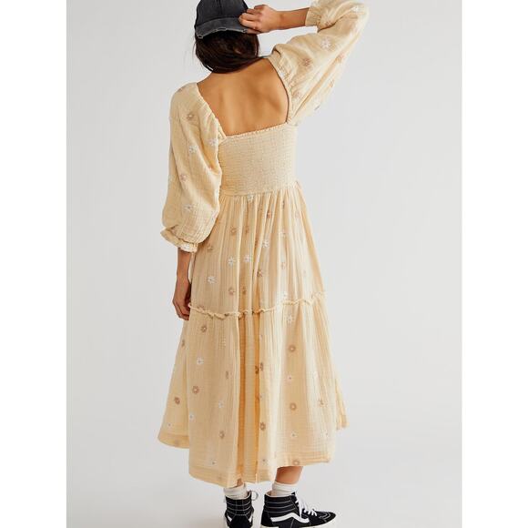 Free People Dahlia Embroidered Maxi Dress XL NWT - Picture 2 of 6